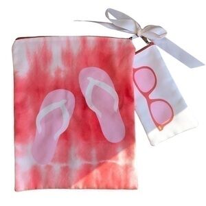 Flip flop and sunglasses beach travel bags